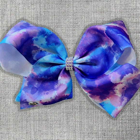 JoJo Siwa Tie Dye Rhinestone Bow Large - Picture 1 of 3